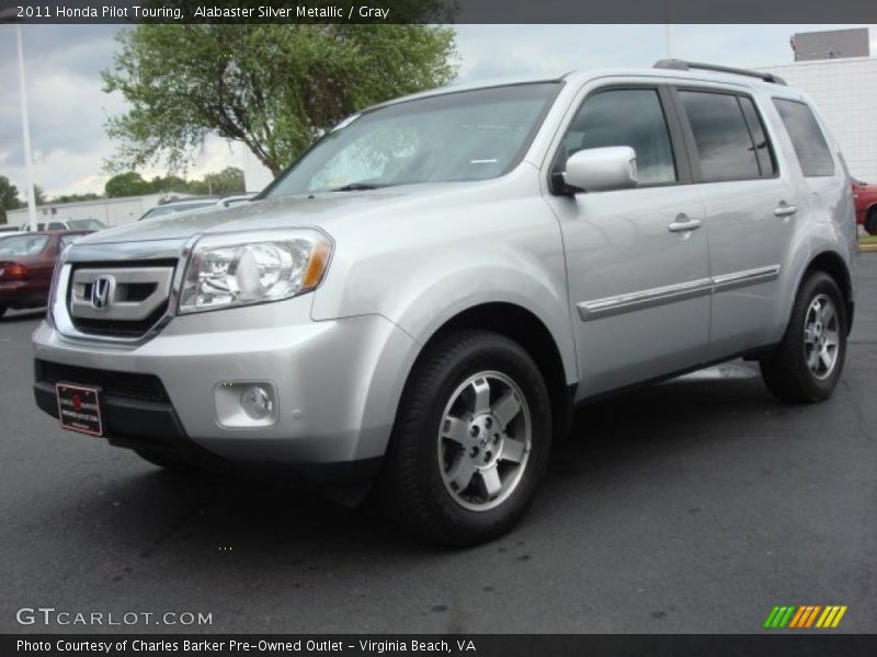 Alabaster Silver Metallic / Gray 2011 Honda Pilot Touring
