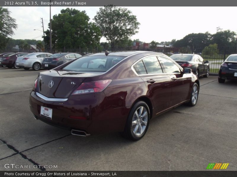 Basque Red Pearl / Taupe 2012 Acura TL 3.5
