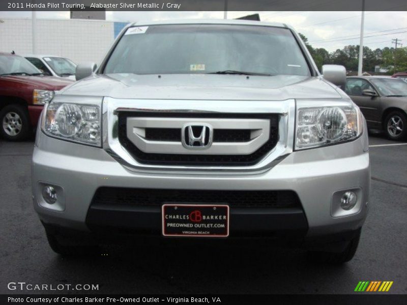 Alabaster Silver Metallic / Gray 2011 Honda Pilot Touring