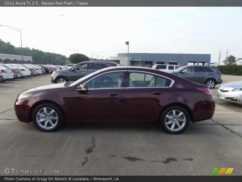 Basque Red Pearl / Taupe 2012 Acura TL 3.5