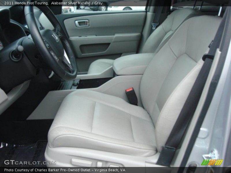 Alabaster Silver Metallic / Gray 2011 Honda Pilot Touring