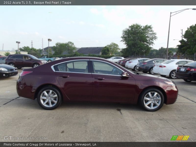 Basque Red Pearl / Taupe 2012 Acura TL 3.5