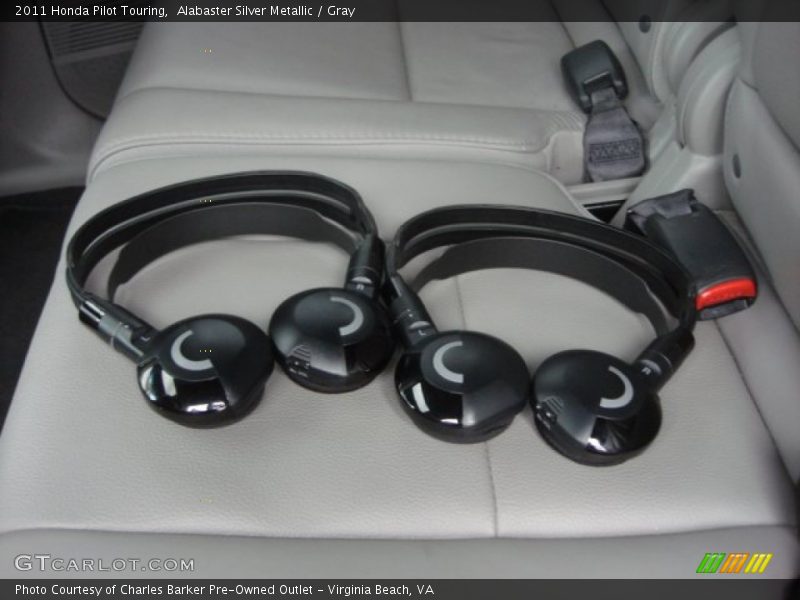Alabaster Silver Metallic / Gray 2011 Honda Pilot Touring