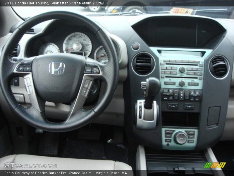 Alabaster Silver Metallic / Gray 2011 Honda Pilot Touring