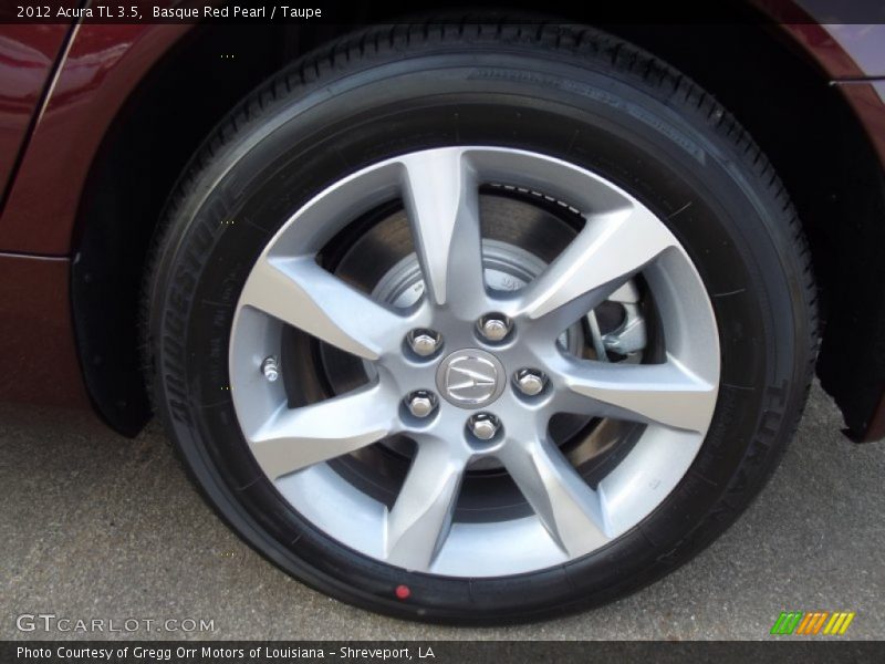 Basque Red Pearl / Taupe 2012 Acura TL 3.5