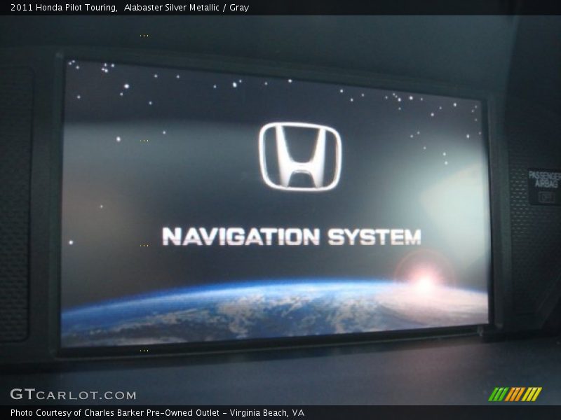 Alabaster Silver Metallic / Gray 2011 Honda Pilot Touring