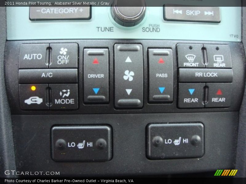 Alabaster Silver Metallic / Gray 2011 Honda Pilot Touring