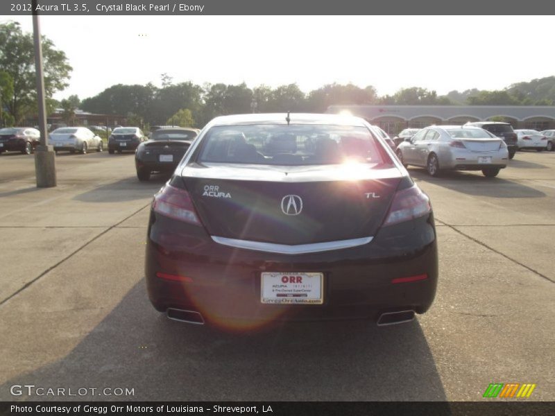 Crystal Black Pearl / Ebony 2012 Acura TL 3.5