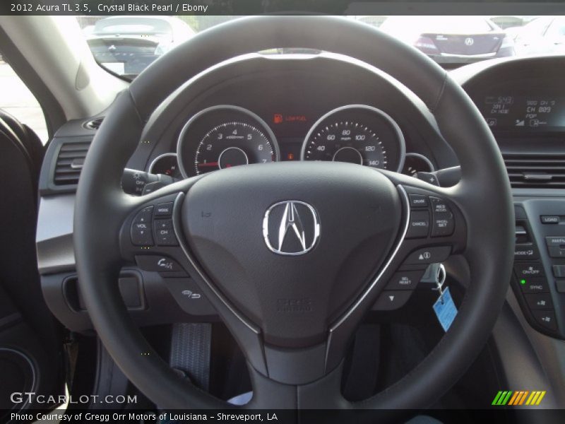 Crystal Black Pearl / Ebony 2012 Acura TL 3.5