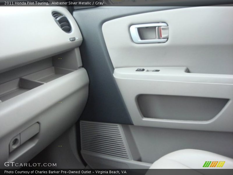 Alabaster Silver Metallic / Gray 2011 Honda Pilot Touring