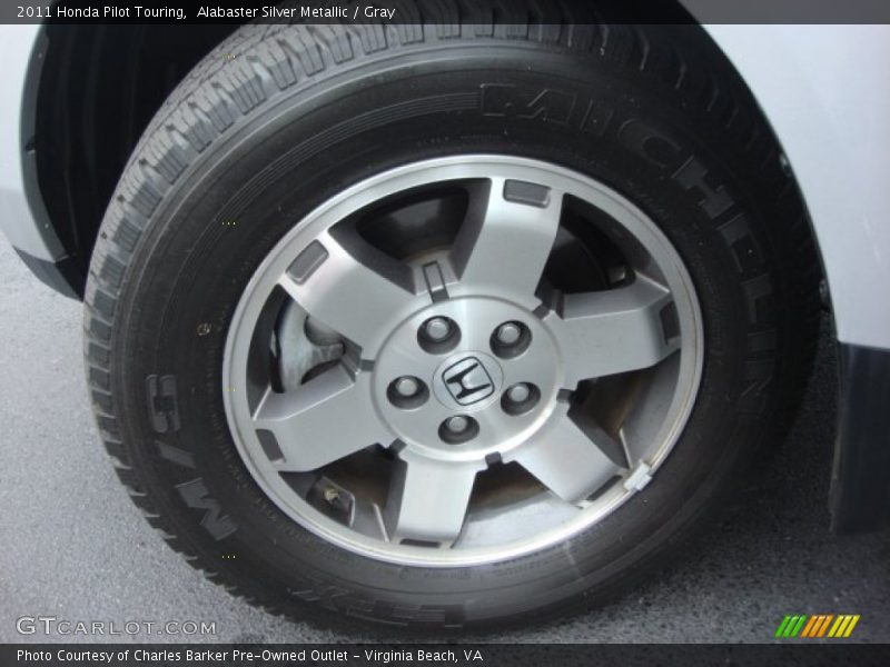 Alabaster Silver Metallic / Gray 2011 Honda Pilot Touring