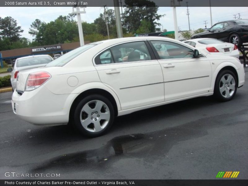 Cream White / Tan 2008 Saturn Aura XE 3.5