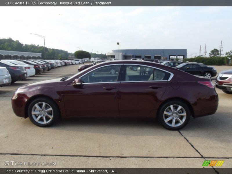 Basque Red Pearl / Parchment 2012 Acura TL 3.5 Technology