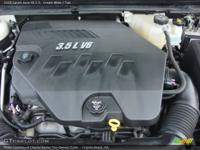Cream White / Tan 2008 Saturn Aura XE 3.5