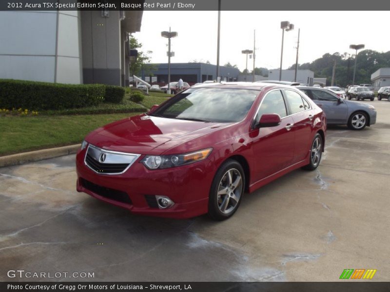 Basque Red Pearl / Ebony 2012 Acura TSX Special Edition Sedan