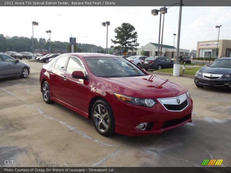 Basque Red Pearl / Ebony 2012 Acura TSX Special Edition Sedan