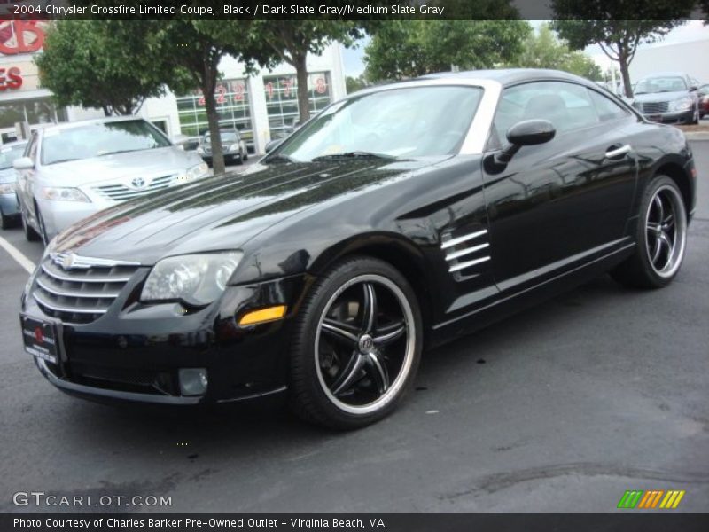 Black / Dark Slate Gray/Medium Slate Gray 2004 Chrysler Crossfire Limited Coupe