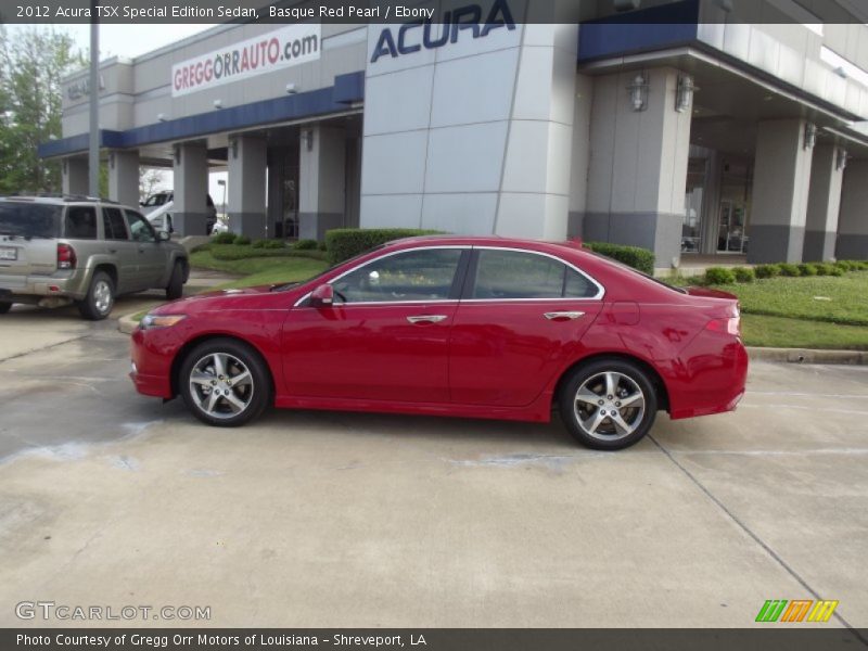 Basque Red Pearl / Ebony 2012 Acura TSX Special Edition Sedan