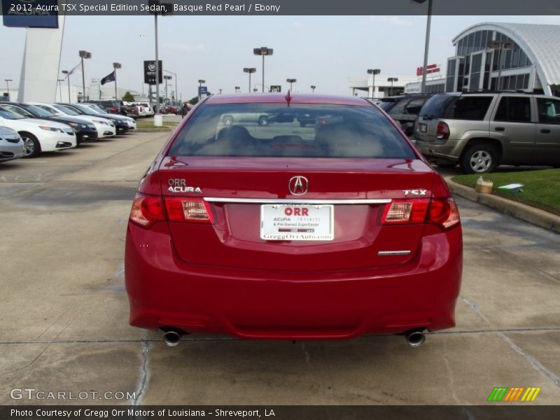 Basque Red Pearl / Ebony 2012 Acura TSX Special Edition Sedan