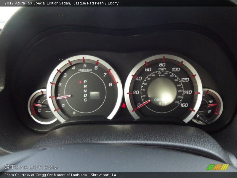 Basque Red Pearl / Ebony 2012 Acura TSX Special Edition Sedan