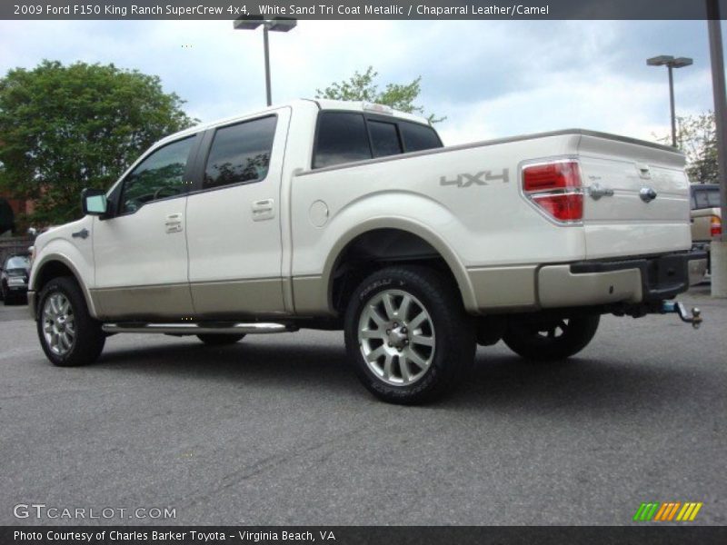 White Sand Tri Coat Metallic / Chaparral Leather/Camel 2009 Ford F150 King Ranch SuperCrew 4x4