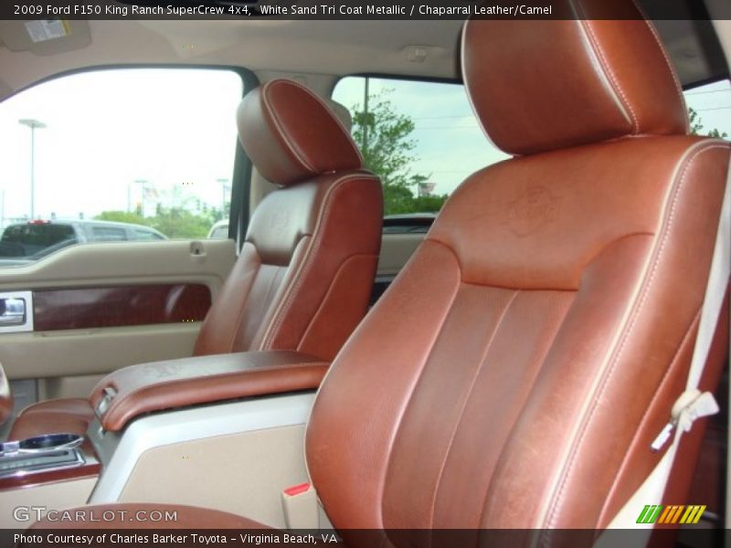 White Sand Tri Coat Metallic / Chaparral Leather/Camel 2009 Ford F150 King Ranch SuperCrew 4x4