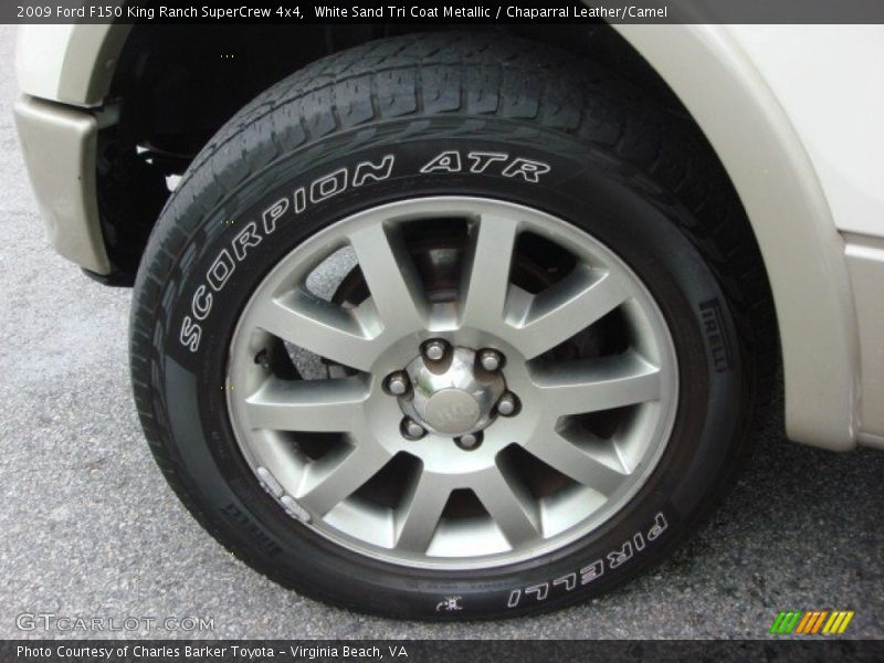 White Sand Tri Coat Metallic / Chaparral Leather/Camel 2009 Ford F150 King Ranch SuperCrew 4x4