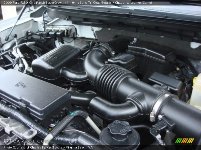 White Sand Tri Coat Metallic / Chaparral Leather/Camel 2009 Ford F150 King Ranch SuperCrew 4x4