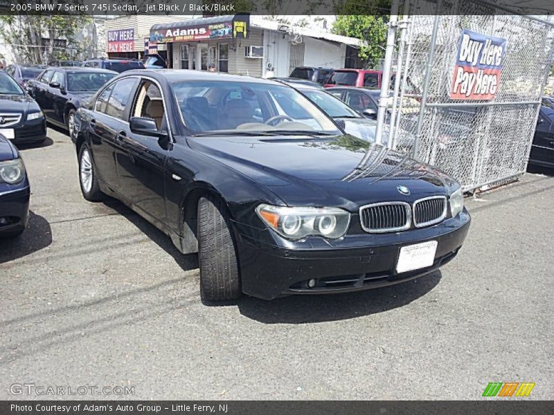 Jet Black / Black/Black 2005 BMW 7 Series 745i Sedan