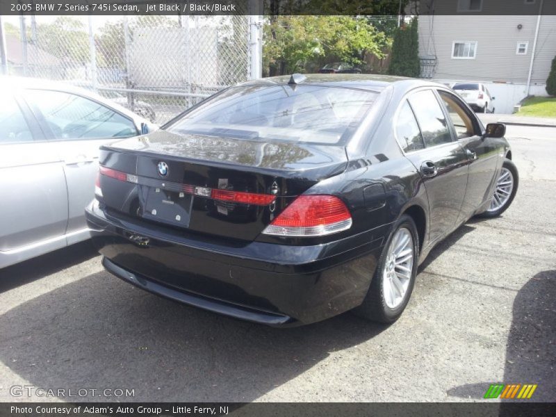 Jet Black / Black/Black 2005 BMW 7 Series 745i Sedan