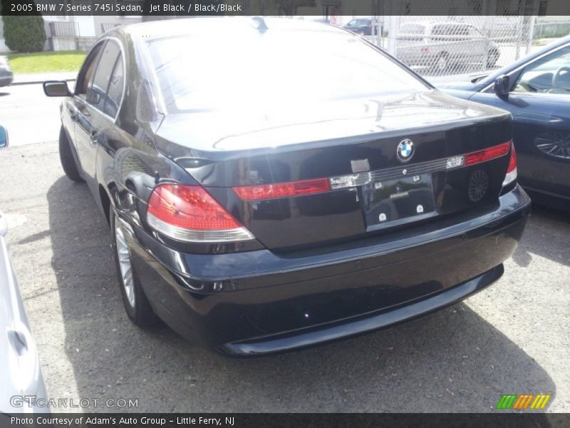Jet Black / Black/Black 2005 BMW 7 Series 745i Sedan