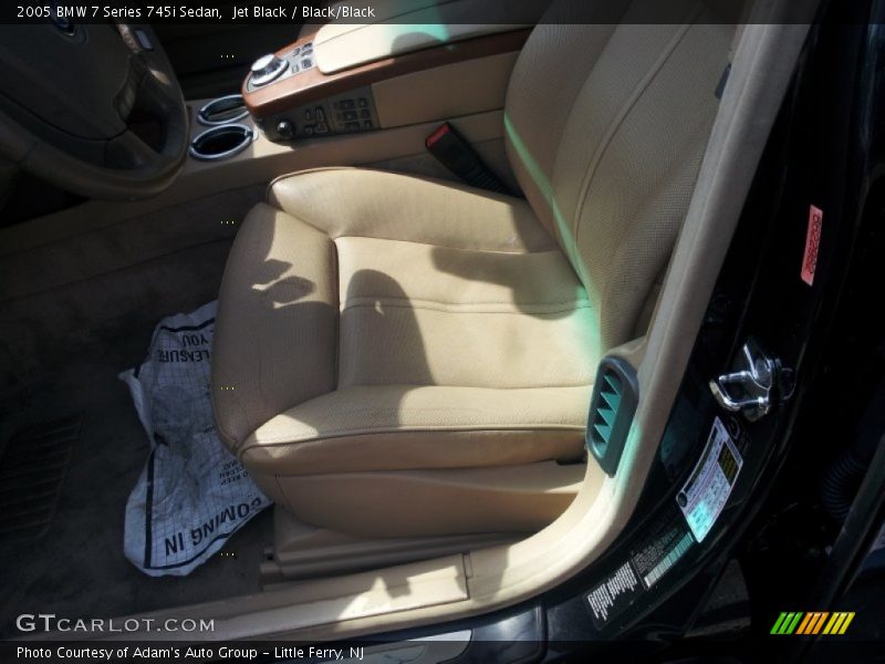 Jet Black / Black/Black 2005 BMW 7 Series 745i Sedan