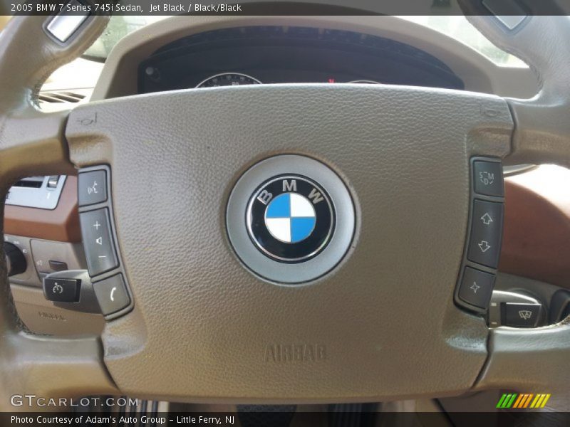 Jet Black / Black/Black 2005 BMW 7 Series 745i Sedan