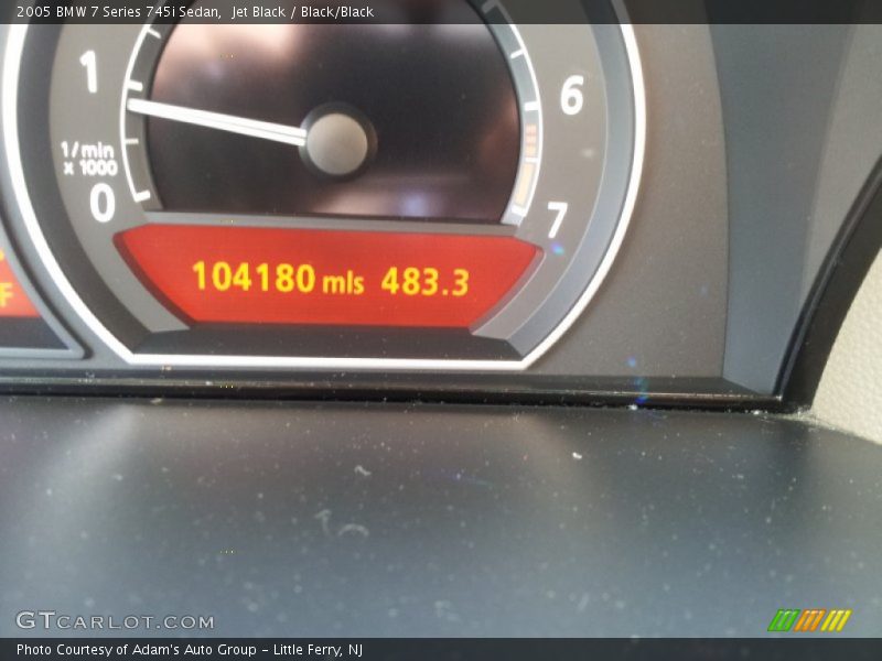 Jet Black / Black/Black 2005 BMW 7 Series 745i Sedan