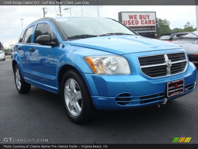 Surf Blue Pearl / Dark Slate Gray 2008 Dodge Caliber SXT
