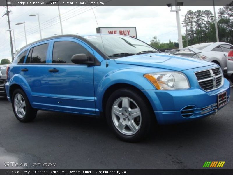 Surf Blue Pearl / Dark Slate Gray 2008 Dodge Caliber SXT