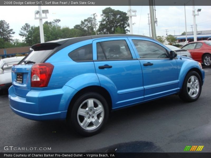 Surf Blue Pearl / Dark Slate Gray 2008 Dodge Caliber SXT