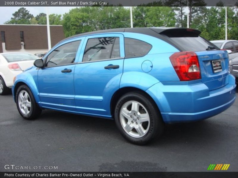 Surf Blue Pearl / Dark Slate Gray 2008 Dodge Caliber SXT