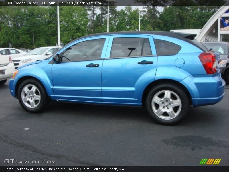 Surf Blue Pearl / Dark Slate Gray 2008 Dodge Caliber SXT