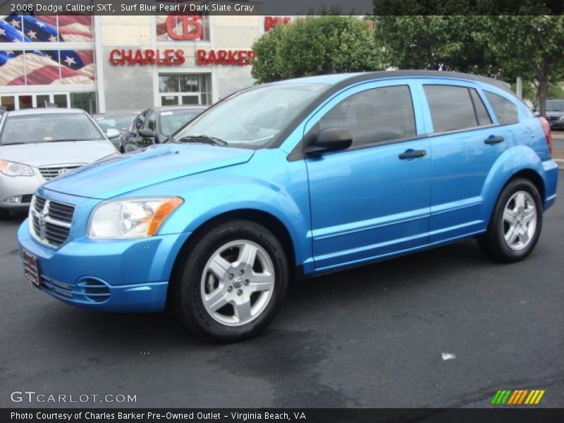 Surf Blue Pearl / Dark Slate Gray 2008 Dodge Caliber SXT