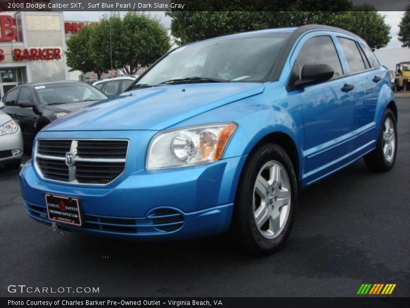 Surf Blue Pearl / Dark Slate Gray 2008 Dodge Caliber SXT