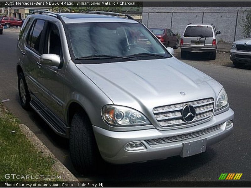 Brilliant Silver Metallic / Charcoal 2005 Mercedes-Benz ML 350 4Matic