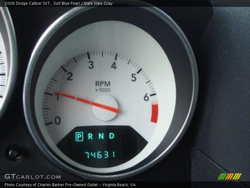 Surf Blue Pearl / Dark Slate Gray 2008 Dodge Caliber SXT