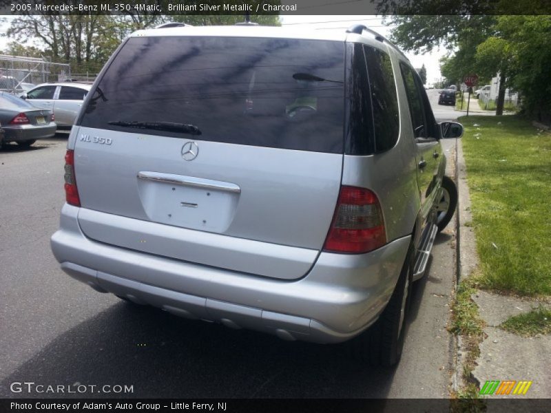 Brilliant Silver Metallic / Charcoal 2005 Mercedes-Benz ML 350 4Matic