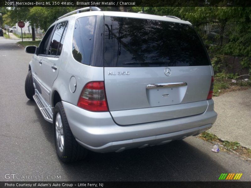 Brilliant Silver Metallic / Charcoal 2005 Mercedes-Benz ML 350 4Matic