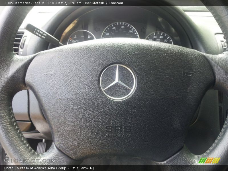 Brilliant Silver Metallic / Charcoal 2005 Mercedes-Benz ML 350 4Matic
