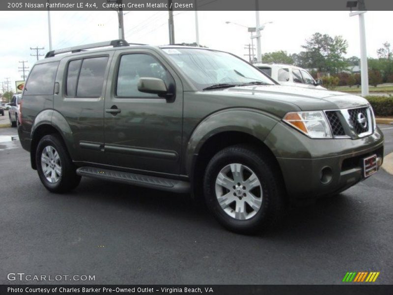 Canteen Green Metallic / Desert 2005 Nissan Pathfinder LE 4x4