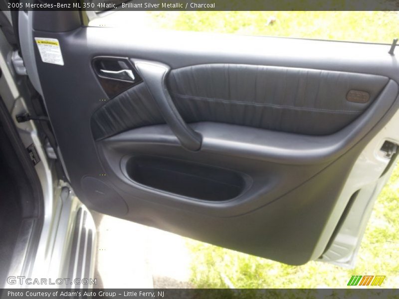 Brilliant Silver Metallic / Charcoal 2005 Mercedes-Benz ML 350 4Matic