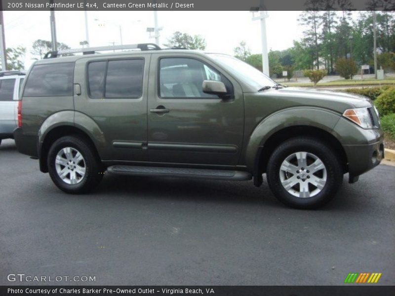 Canteen Green Metallic / Desert 2005 Nissan Pathfinder LE 4x4