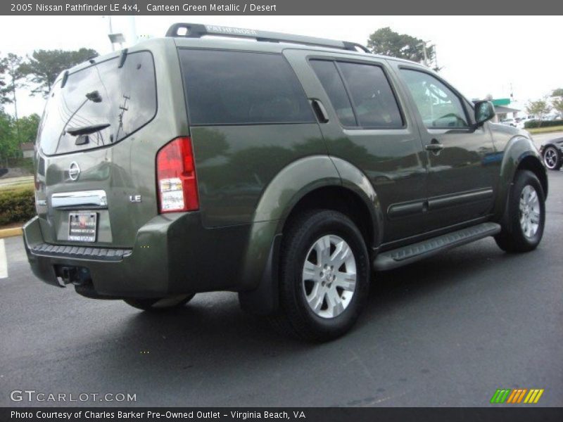 Canteen Green Metallic / Desert 2005 Nissan Pathfinder LE 4x4